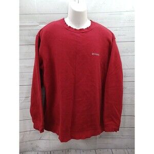 Columbia Crewneck Red Sweatshirt Mens XL Casual Outdoor